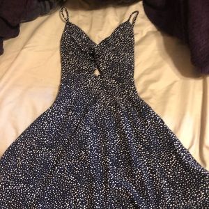 shein peakaboo tie back dress